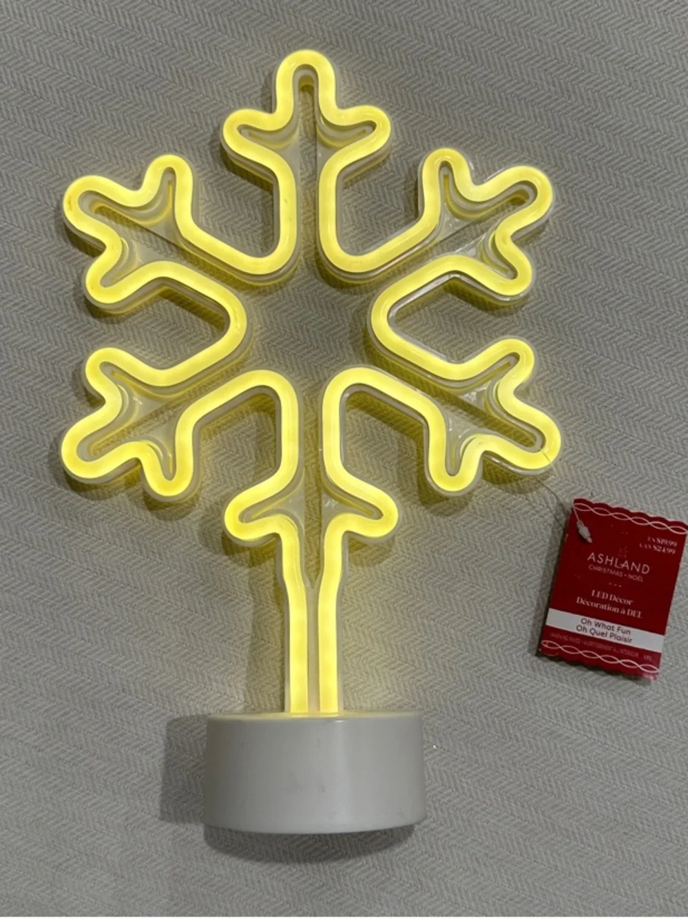 White Snowflake LED Table Decor by Ashland - Picture 2 of 5